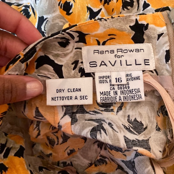 Vintage Yellow Rosy Floral Button Up Blouse - Picture 7 of 7